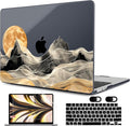 MEEgoodo Case for M4/M3/M2 MacBook Air 13.6 inch Case 2025 2024 2022, Fit Model by MEEgoodo