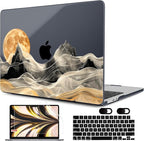 MEEgoodo Case for M4/M3/M2 MacBook Air 13.6 inch Case 2025 2024 2022, Fit Model by MEEgoodo