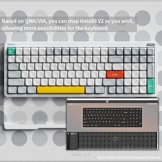 nuphy Halo96 V2 Wireless Keyboard, Gasket Structure, 96% Hot Swappable Gaming - Image 4