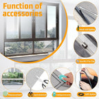 Window Screen Replacement, Screen Door Repair Kit, Including 50 FT - Image 5