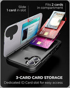TORU CX Slim for iPhone 16 Case Wallet | Protective Shockproof Heavy Duty Cover - Image 3