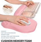 2-in-1 Ergonomic Set, Wave Keyboard Wrist Rest and Massage Slope Mouse Pad - Image 4