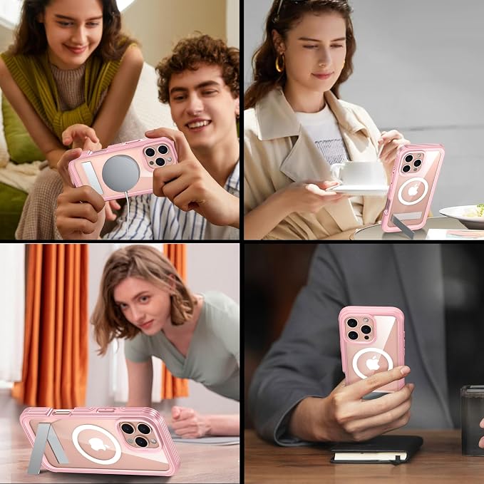Magnetic & Stand for iPhone 16 Pro Max Case Built-in Privacy Screen Protector - Image 7
