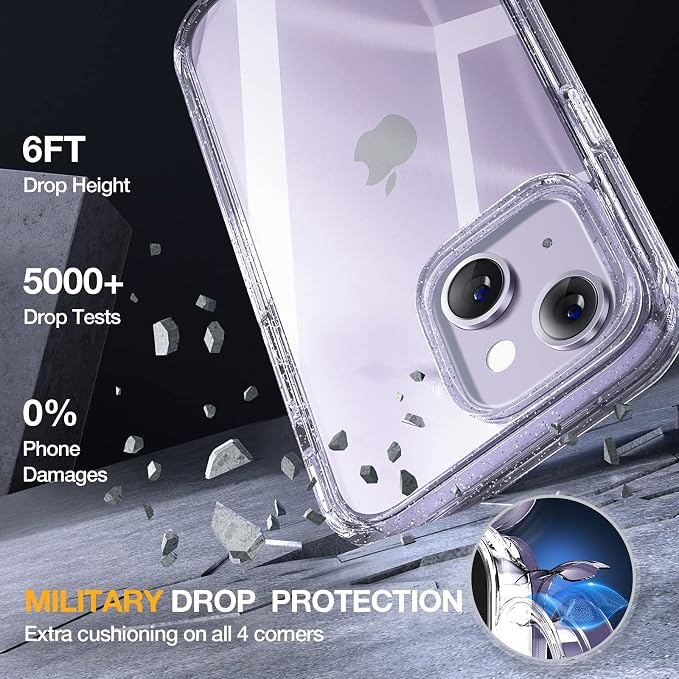 Miracase Designed for iPhone 14 Case 6.1 inch, Full-Body Protective Bumper - Image 4