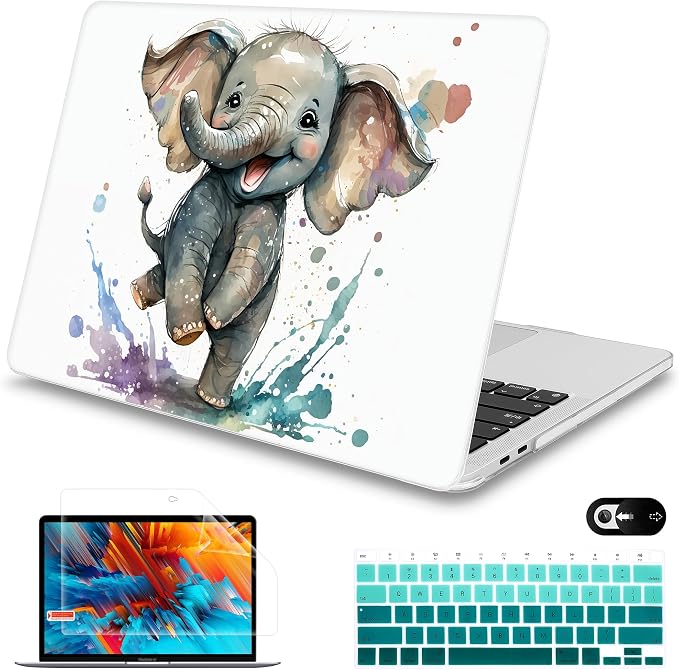 Mektron for MacBook Air 13 Case A1466/A1369, Snap-on Plastic Hard Shell Cover by Mektron