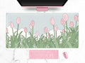 WatercolorTulip Flower Mouse Pads, Extended Gaming Mousepad XXL Kawaii Anime by DSKGSJH