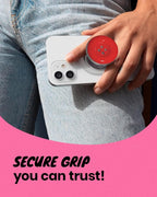 Solid Color Button Phone Grip – Minimalist Design, Durable and Lightweight - Image 4
