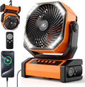 KITWLEMEN Camping Fan with Light - 20000mAh Rechargeable Battery Fan by KITWLEMEN