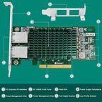 PCIE X8 Interface to 2X 10Gbps RJ45 Ports Network Adapter, Intel X540-AT2 - Image 8