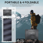 400W Portable Solar Panel for Power Station Generator, 400 Watt Foldable Solar - Image 5