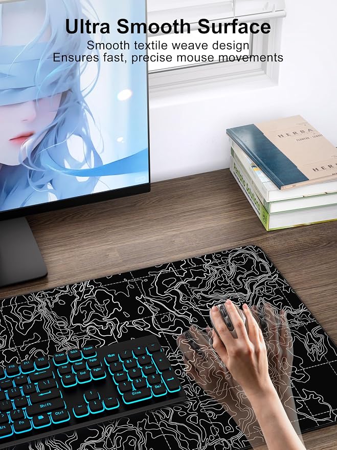 TopMade Mouse Pad with 15W Fast Wireless Charging, 31.5"x15.75" XXL Large - Image 4