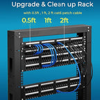 Rapink Patch Cables Cat6 1ft, Ethernet Patch Cable 10G, Cat 6 Patch Cable - Image 5