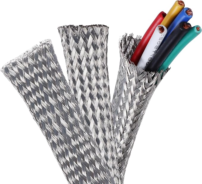 Tinned Copper Metal Braid Sleeving Wire Shielding Sleeve Braided Copper Ground by BuyUneed