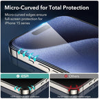 ESR 3+2 Pack for iPhone 15 Pro Max Screen Protector, Full Coverage Ultra-tough - Image 3
