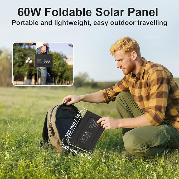 60W Portable Solar Panels Charger - Image 6