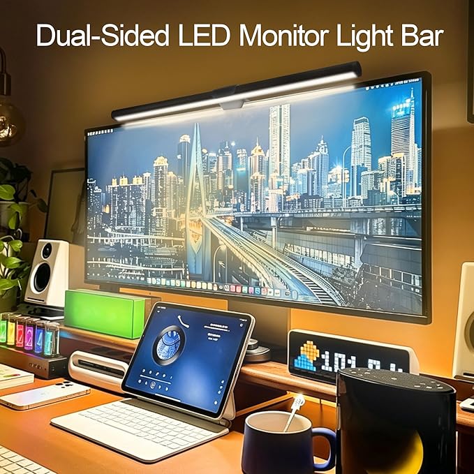 Dual-Sided Screen Light Bar, RGB Atmosphere Backlight & 3 Color Temperatures - Image 2