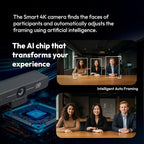 Smart 4K Compact Video Conference Camera – Ultra HD 120° Wide Lens, AI - Image 3