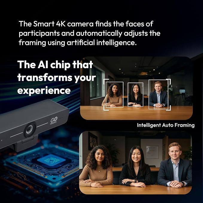 Smart 4K Compact Video Conference Camera – Ultra HD 120° Wide Lens, AI - Image 3