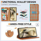 TUCCH Wallet Case for Galaxy S25 Ultra, Removable 2 in 1 RFID Blocking Wrist - Image 5