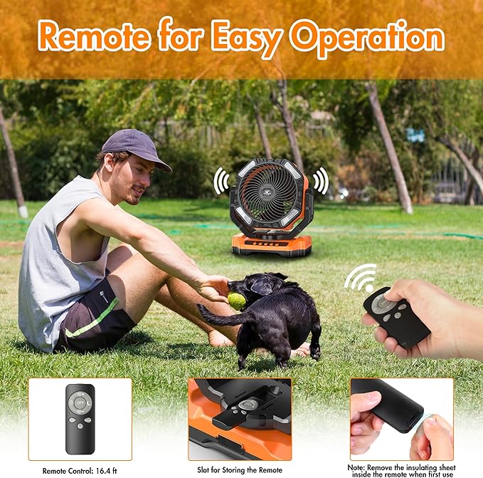 40000mAh Battery Powered Camping Fan - Image 6