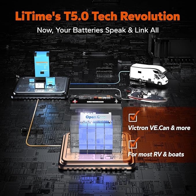 LiTime 12V 100Ah LiFePO4 Group 31 Battery, Compatible - Image 3