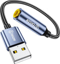USB to 3.5mm Jack Audio Adapter, External Stereo Sound Card USB-A to Audio Jack by biaze