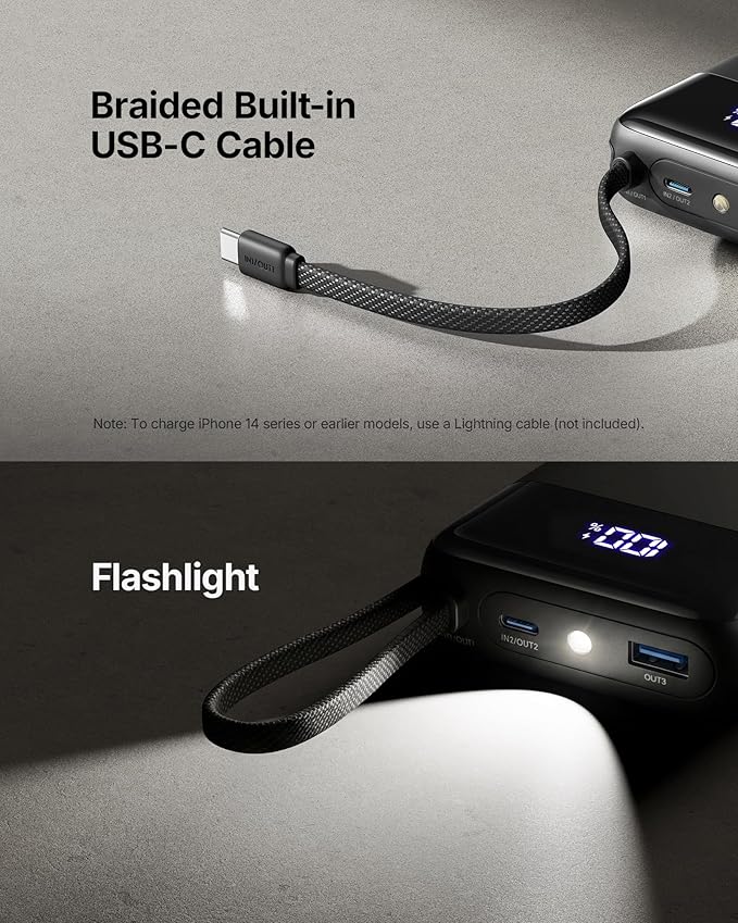 INIU 20000mAh Power Bank, Small 45W PD Fast Charging Portable Charger - Image 5