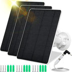 Solar Panel for Security Camera, 5W USB Solar Panel for Cameras DC 5V, Camera by MUZUZZI