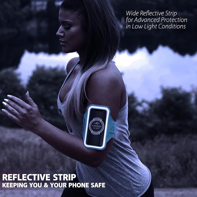 TRIBE Water Resistant Cell Phone Armband Case Running Holder - Image 7
