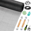 Window Screen Replacement, Screen Door Repair Kit, Including 50 FT by Ghguole