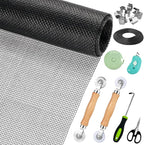 Window Screen Replacement, Screen Door Repair Kit, Including 50 FT by Ghguole