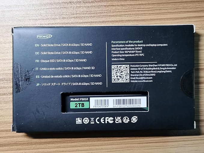 FS810 4TB SSD, 2.5" SSD SATA III 6Gb/s, Solid State Drives, 3D NAND TLC Flash - Image 9