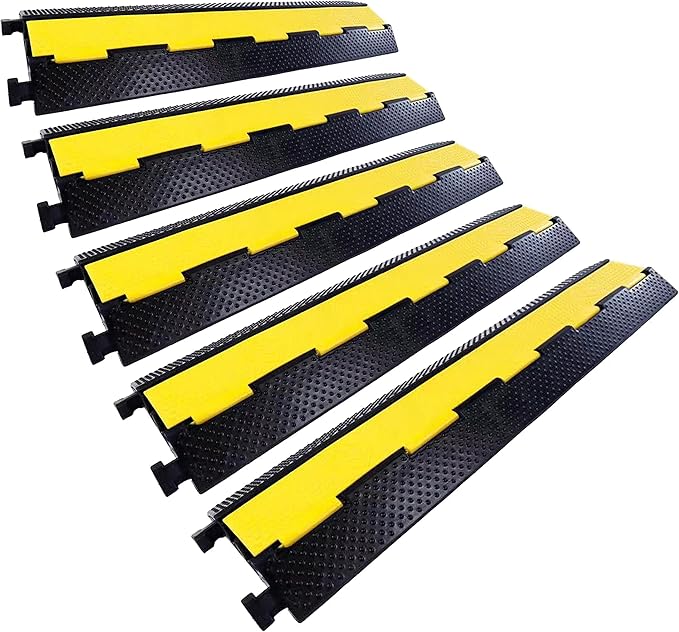 Rubber Cable Ramp Cord Cover Cable Protector Ramps Wire Hose Protective 2 by YONSHENG
