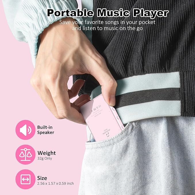 MP3 Music Player with Bluetooth, 32GB Storage, Full Touch Screen, Built-in - Image 7
