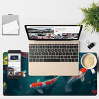Large Mouse Pad Koi Fish Gaming Desk Pad Computer Keyboard Non-Slip Waterproof - Image 4