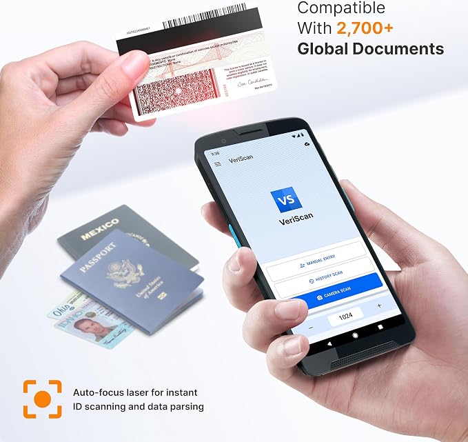Unitech EA660 ID Passport Scanner – Touchless Handheld Scanning Solution - Image 2