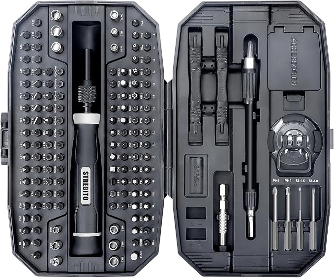 STREBITO Precision Screwdriver Set, 153 in 1 Electronics Tool Kit - Image 9