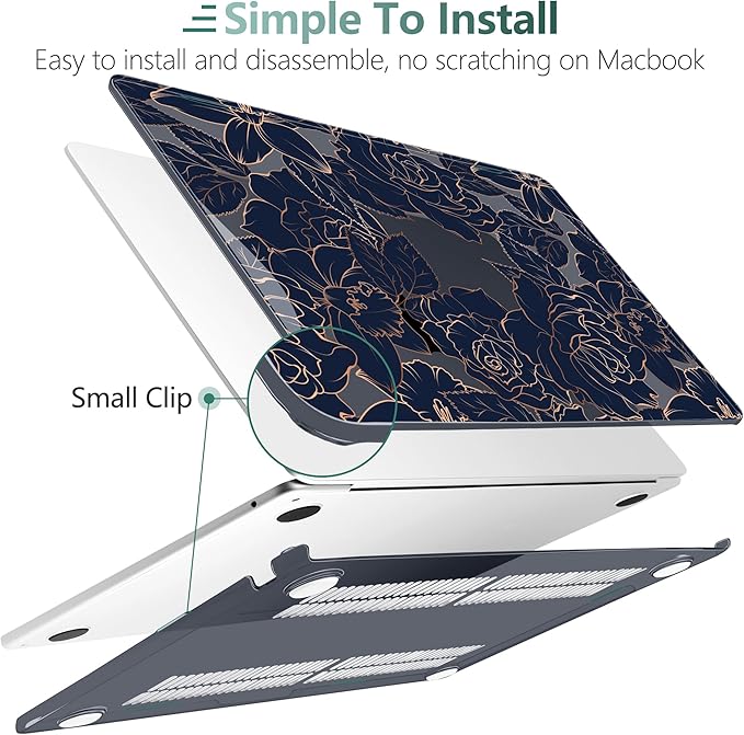 TWOLSKOO Compatible with M4 MacBook Air 15 inch Case 2025-2023 Released Model - Image 3