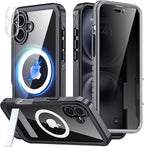 360° Protection Magnetic for iPhone 16 Case Built-in 9H Privacy Screen by Unknown