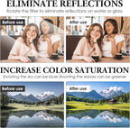 Clip - on Phone Polarizer Lens, Anti - Glare Polarizing Filter - Image 5