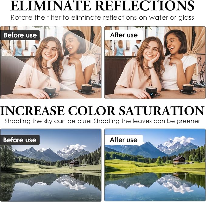 Clip - on Phone Polarizer Lens, Anti - Glare Polarizing Filter - Image 5