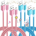 iPhone Charger, Charging Cable 4 Pack MFi Certified Nylon Braided USB to iPhone by MPATIBY