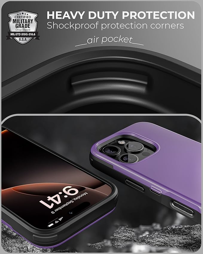 TORU CX Slim for iPhone 16 Pro Case Wallet | Protective Shockproof Heavy Duty - Image 5