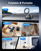 Baseus for Magsafe Car Mount, Vacuum 119LBS Magnetic Suction Cup Phone Holder - Image 9