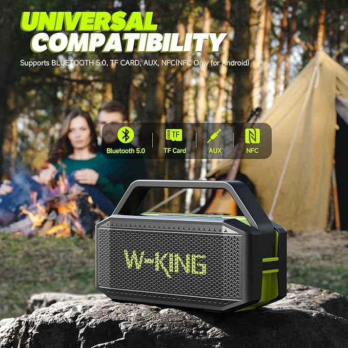 W-KING Portable Loud Bluetooth Speaker Wireless, 100W Max IPX6 Waterproof - Image 6