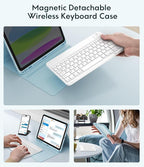 CHESONA Keyboard Case for iPad 11th/10th Generation, Detachable Wireless - Image 4