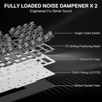 Redragon K556 PRO 104 Keys Wireless RGB Gaming Keyboard, Tri-Mode Aluminum - Image 4