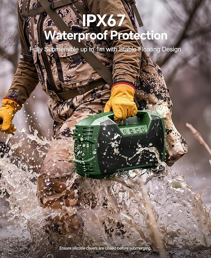 IPX7 Waterproof Outdoor Bluetooth Speaker, 32H Playtime, Floating Design - Image 3