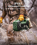 IPX7 Waterproof Outdoor Bluetooth Speaker, 32H Playtime, Floating Design - Image 3