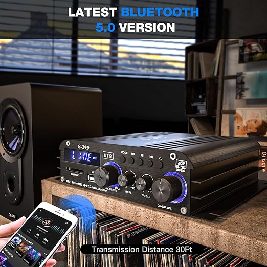 Facmogu S-299 4.1CH Bluetooth Power Amplifier - Image 4